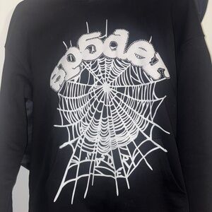 Black Spider hoodie with rhinestone brand new